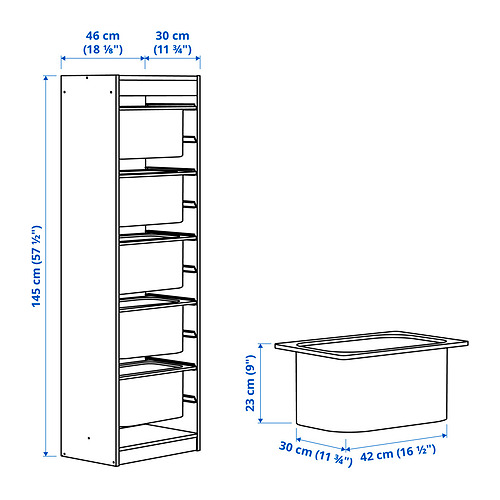 TROFAST, combinación de almacenaje con cajas. 4 de 4 abrir diálogo