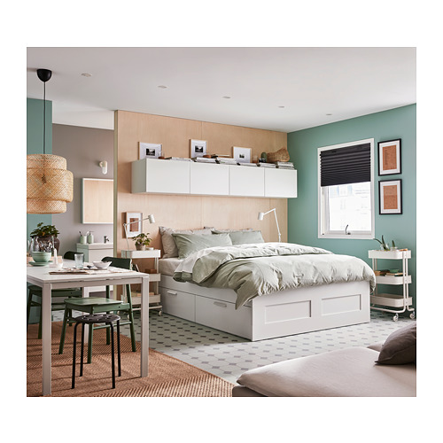 BRIMNES, Cama Queen. 4 de 8 abrir diálogo