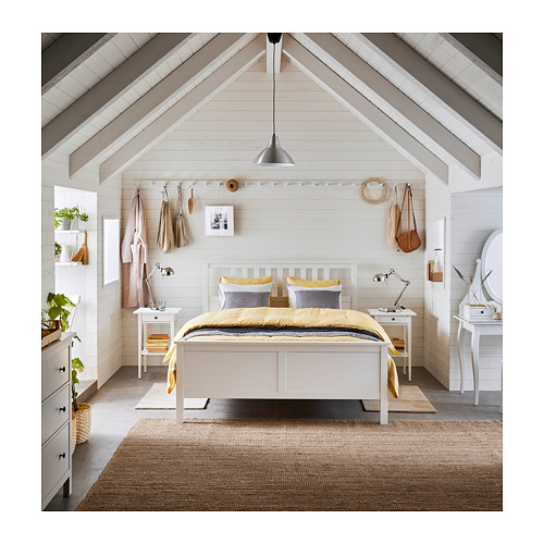 HEMNES, Queen bed with mattress. 3 of 17 open dialog