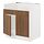 Select colour variation: white/Tistorp brown walnut effect