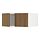 Select colour variation: white/Tistorp brown walnut effect