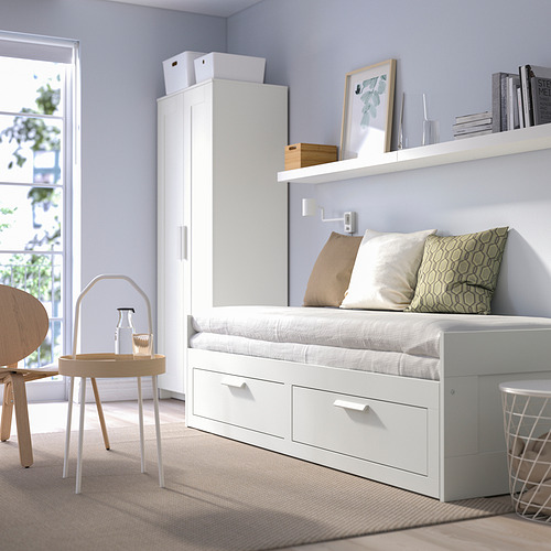 BRIMNES, daybed with 2 drawers and 2 mattresses Twin. 4 of 9 open dialog