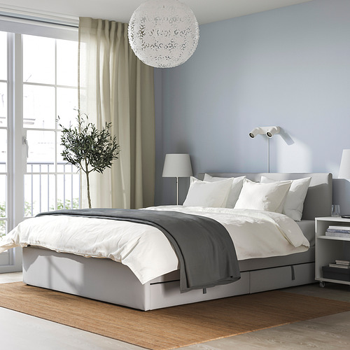 GLADSTAD, cama Queen tapizado. 3 de 11 abrir diálogo