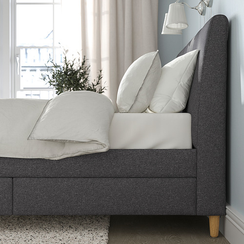 IDANÄS, upholstered King bed. 4 of 11 open dialog