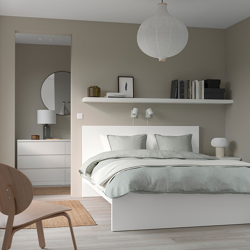 MALM, base de cama con colchón. 3 de 11 abrir diálogo