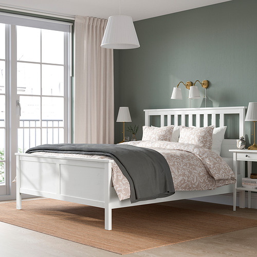 HEMNES, Queen bed with mattress. 6 of 17 open dialog