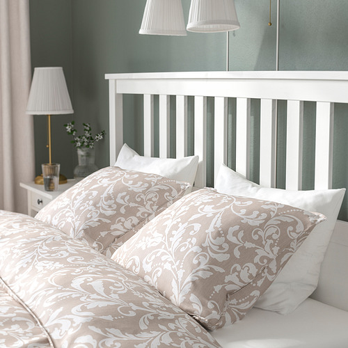 HEMNES, Queen bed with mattress. 8 of 17 open dialog