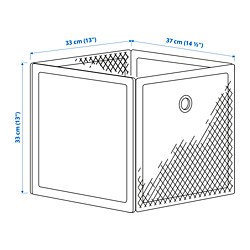 Measurement Illustration - DRÖNJÖNS storage box