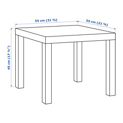 Measurement Illustration - LACK side table