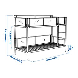 Ilustración de medidas - VITVAL estructura de camarote