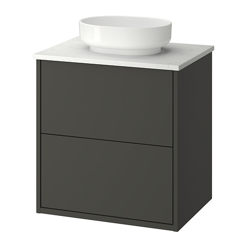 HAVBÄCK / VINDELÄLVEN, bathroom vanity w/ drawers and sink. 1 of 7 open dialog