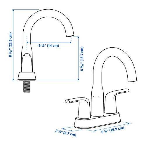 MACKSJÖN, centerset sink faucet. 5 of 5 open dialog