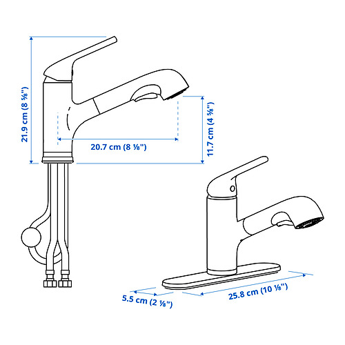 MACKSJÖN, grifo extensible+rociador. 5 de 7 abrir diálogo