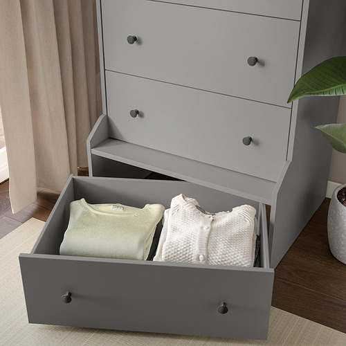 HAUGA, storage combination with drawers. 5 of 6 open dialog
