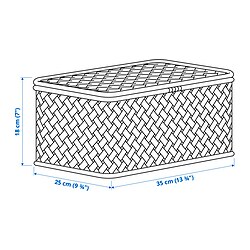 Measurement Illustration - VIELÅNGEN box with lid