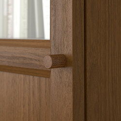 Measurement Illustration - BILLY/OXBERG bookcase with panel/glass door