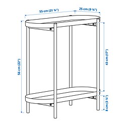 Measurement Illustration - OLIVBLAD plant stand