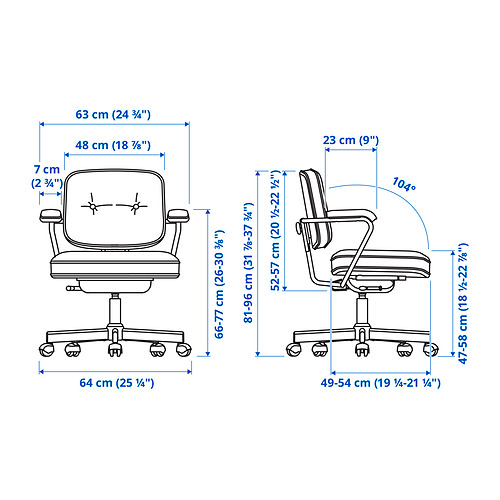 ALEFJÄLL, office chair. 2 of 15 open dialog