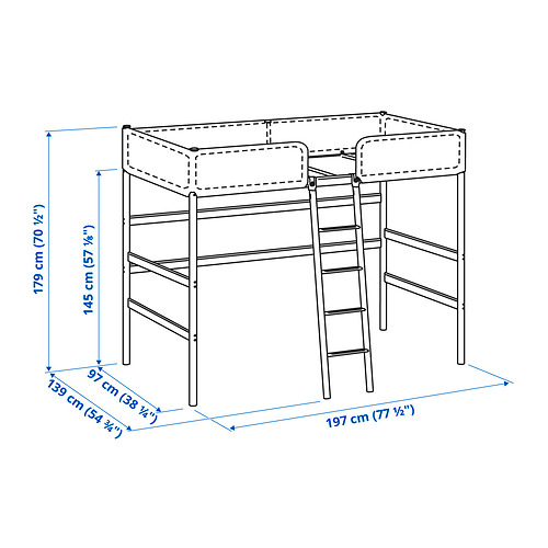 TUFFING, estructura de cama alta. 4 de 5 abrir diálogo