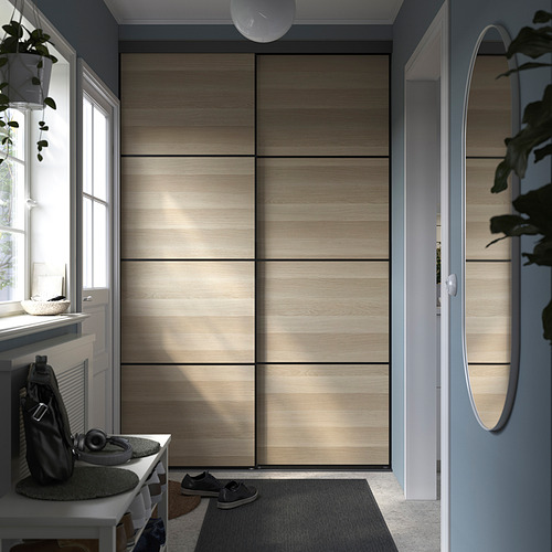 SKYTTA / BOAXEL, reach-in wardrobe with sliding door. 2 of 6 open dialog