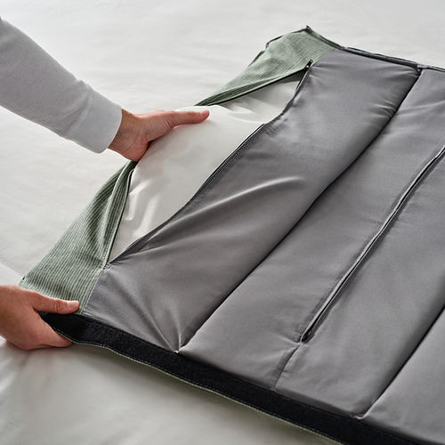 TÄLLÅSEN, upholstered  Queen bed with mattress. 6 of 15 open dialog