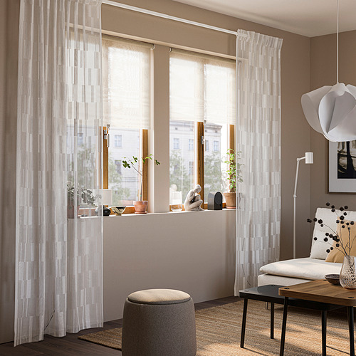 BERGNEJLIKA, Sheer curtains, 1 pair. 2 of 6 open dialog