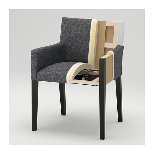 MÖRBYLÅNGA / MÅRENÄS, mesa y 4 sillas con reposabrazos. 5 de 10 abrir diálogo