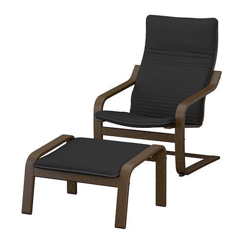POÄNG, armchair and ottoman. 1 of 5 open dialog