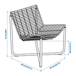 Measurement Illustration - SKÅLBODA armchair