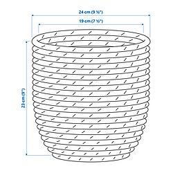 Measurement Illustration - SANDÖDLA plant pot