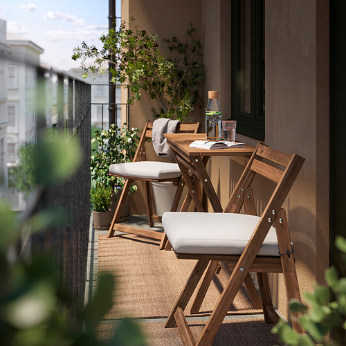 NÄMMARÖ, mesa+2 sillas plegables, exterior. 2 de 2 abrir diálogo