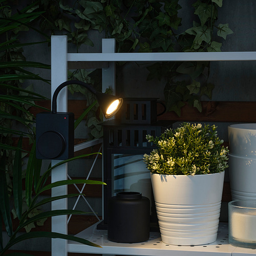 TÅGVIRKE, LED spotlight and clamp indoor/outdoor. 2 of 5 open dialog