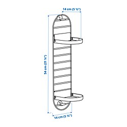 Measurement Illustration - SKUGGRÖNA wall-mounted plant stand