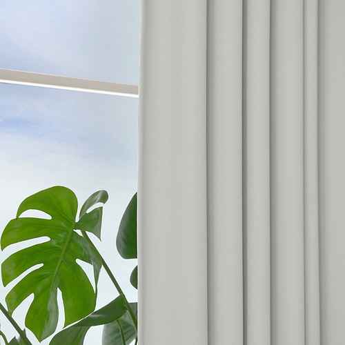 KORGMOTT, cortinas opacas, 1 par. 3 de 7 abrir diálogo