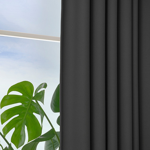 KORGMOTT, cortinas opacas, 1 par. 4 de 8 abrir diálogo