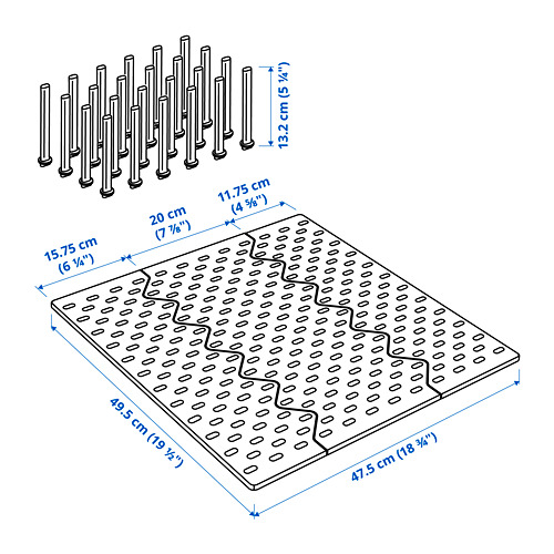 UPPDATERA, pegboard drawer organizer. 6 of 7 open dialog
