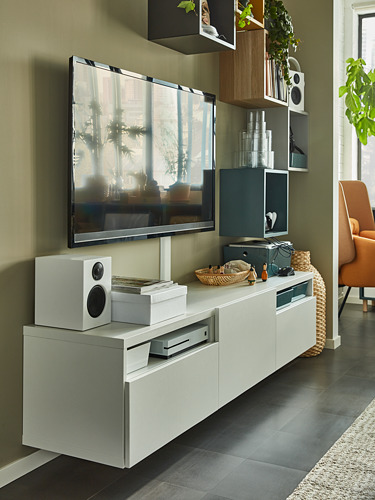 BESTÅ, TV unit with drawer runner, push-open. 4 of 12 open dialog