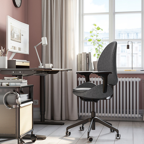 HATTEFJÄLL, silla de trabajo con reposabrazos. 5 de 10 abrir diálogo