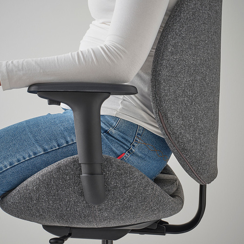 HATTEFJÄLL, silla de trabajo con reposabrazos. 6 de 10 abrir diálogo