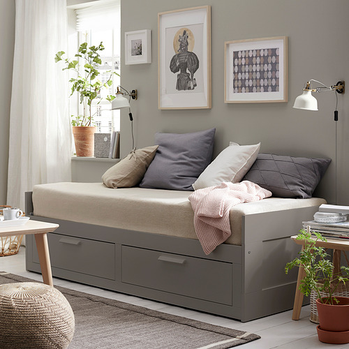 BRIMNES, day-bed with 2 drawers and 2 mattresses Twin. 4 of 7 open dialog