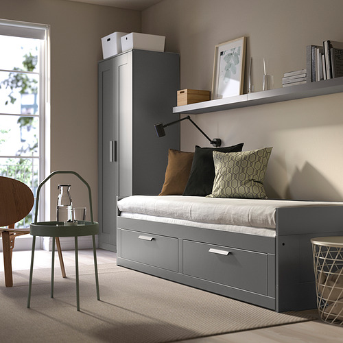 BRIMNES, day-bed with 2 drawers and 2 mattresses Twin. 2 of 7 open dialog