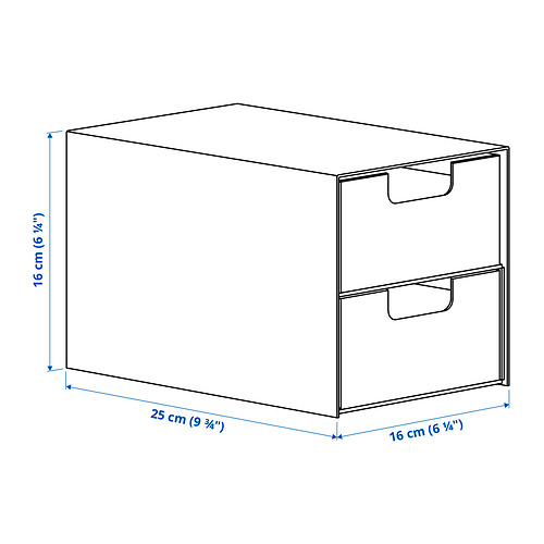 FJÄDERHARV, mini chest with 2 drawers. 11 of 11 open dialog