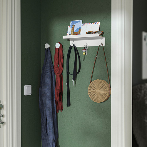 ENUDDEN, estante de pared+3 ganchos. 4 de 4 abrir diálogo