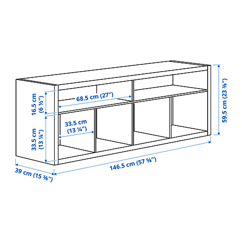 KALLAX, tv bench with underframe. 5 of 6 open dialog