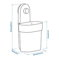 Measurement Illustration - ÖBONÄS container with suction cup
