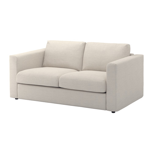 Sofá VIMLE, beige, de tela, moderno, en forma de L.