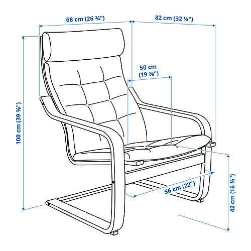 POÄNG, sillón y reposapiés. 7 de 8 abrir diálogo