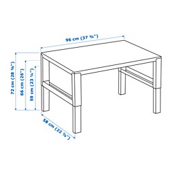 Measurement Illustration - PÅHL desk