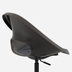 Measurement Illustration - ELDBERGET/MALSKÄR swivel chair with pad