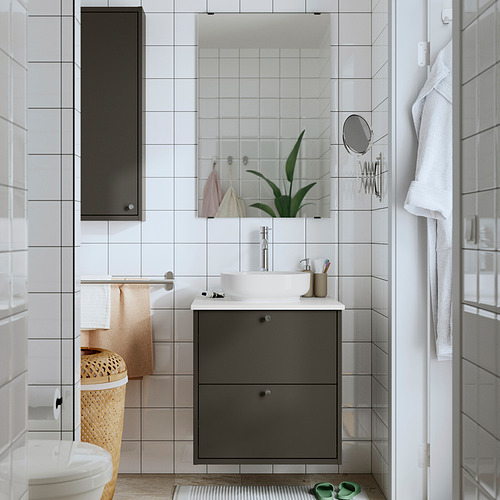 HAVBÄCK / VINDELÄLVEN, bathroom vanity w/ drawers and sink. 2 of 7 open dialog